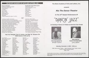 Program: Dancin' Jazz