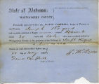 Montgomery County, Alabama Slave Holder Affidavits: May 28, 1861b