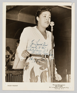 Thumbnail for Photograph of Billie Holiday