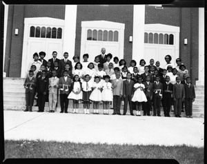 Mr. Geo[rge] Murphy Recital group at Fort Dupont Church, May 1964 [cellulose acetate photonegative]