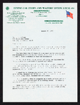 Correspondence from the Dining Car Cooks and Waiters Union to C.L. Dellums