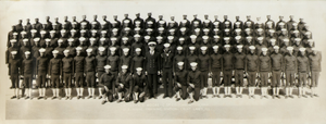 Company 1152. E.L. Moore, Chief Specialist, Company Commander. September 10, 1943. U.S. Naval Training Station, Great Lakes, IIIinois