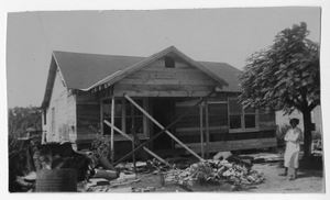 Photograph of remodeling at the home of Mr. and Mrs. Homer Parker, Manchester, Georgia