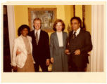 Ben and Frances Hooks with Jimmy and Rosalynn Carter