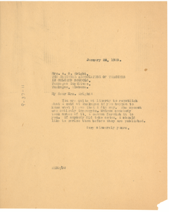 Letter from W. E. B. Du Bois to The National Association of Teachers in Colored Schools