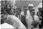 [James Baldwin and others at the March on Washington for Jobs and Freedom]