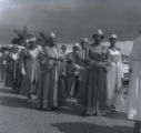 Group of women attending Baptist church groundbreaking ceremony