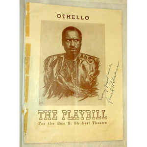 Thumbnail for Program for "Othello" signed by Paul Robeson