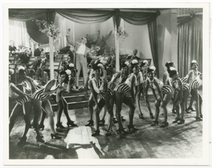 Thumbnail for Print of Cab Calloway with his band and dancers onstage at the Cotton Club