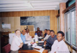 Francis Egbokhare and seven others at a table