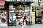 Closed Crown Diner becomes a place to paint a portrait of Hawk Newsome, 895 Gerard Ave., Bronx