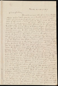 Thumbnail for Letter from Anne Warren Weston, Boston, to Deborah Weston, October 9, 1837