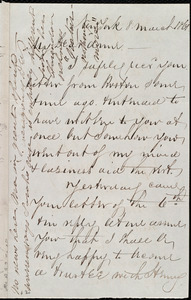 Thumbnail for Letter from Deborah Weston, Weymouth, [Mass.], to Anne Greene Chapman Dicey, 11 March [18]61