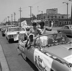 Parade for political campaign, Los Angeles, 1966