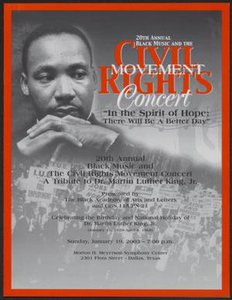 Program: 20th Annual Black Music and the Civil Rights Movement