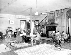 Interior cottage five, Owatonna State School, Owatonna.