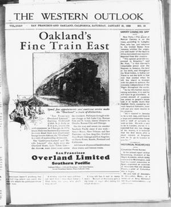 Thumbnail for The Western Outlook (San Francisco and Oakland, Calif.), Vol. 34, No. 16, Ed. 1 Saturday, January 21, 1928