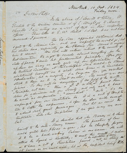 Thumbnail for Letter from Lewis Tappan, New York, to Amos Augustus Phelps, 10 Oct. 1834