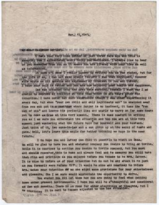 Letter from Dr. Edwin D. Moten to Myrtle Moten Dabney, November 12, 1943