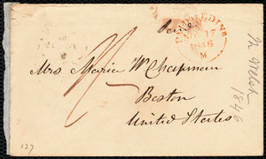 Thumbnail for Letter from Mrs. Mary Welsh, Montpelier, Edin[bu]r[gh], [Scotland], to Maria Weston Chapman, Nov'r 17th, 1846