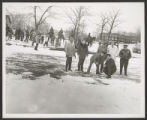 Marquette Park (0010) Activities - Ice safety demonstrations, 1975-01-15