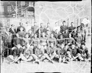 Dunbar High School football team [acetate film photonegative]