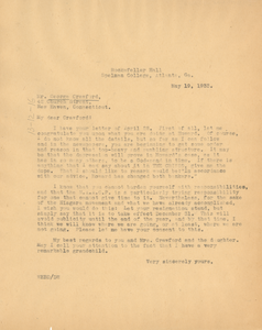 Letter from W. E. B. Du Bois to George Crawford