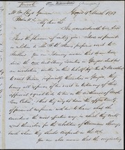 Letter to] My Dear Sir [manuscript