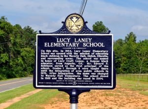 Lucy Laney Elementary School historical marker