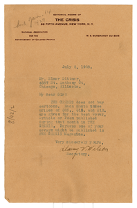 Letter from Crisis to Elmer R. Dittmer