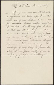 Extract of letter to Elizabeth Pease Nichol] [manuscript