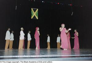 Performers during Ashe Caribbean event