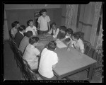 Thumbnail for Group of eleven members of the Japanese YMCA holding meeting in Los Angeles, Calif. , circa 1941