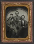 [Three unidentified soldiers in Confederate uniforms]