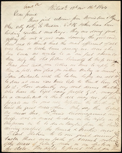 Letter from Edward Morris Davis, Philad'l, [Penn.], to Maria Weston Chapman, 12th mo[nth] 16th [day] 1844