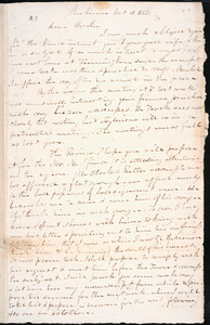 Letter from Samuel Lee, Sherburne, to Amos Augustus Phelps, Oct 12. 1832