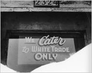 We Cater to White Trade Only sign, Portland, Oregon