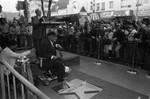 Count Basie receiving his star on the Hollywood Walk of Fame, Los Angeles, 1982