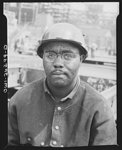 Bethlehem-Fairfield shipyards, Baltimore, Maryland. Negro shipyard worker