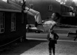 Sheyann Webb on a swing in George Washington Carver Park in Selma, Alabama, during a commemoration of the Selma to Montgomery March.