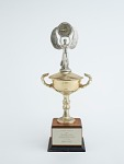 Southern Pacific Division, First Place trophy awarded to African American driver, Benny Scott, 1972