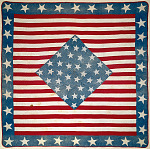 1861 Mary Rockhold Teter's "Stars and Stripes" Quilt