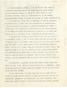 Manuscript on Prayer