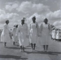 Group of women attending Baptist church groundbreaking ceremony