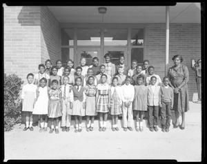 Class in Front of High School