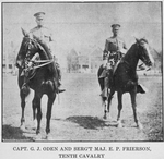 Capt. G. J. Oden and Serg't Maj. E. P. Frierson, Tenth Cavalry