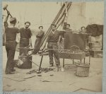 Officers on deck of monitor Saugus, James River, Virginia