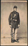 [Unidentified soldier in Union uniform with bayoneted musket]