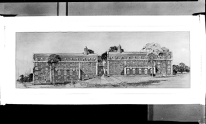 East Elevation--Women's Dormitory Group--Howard University, Washington, D.C. [panoramic cellulose acetate photonegative]