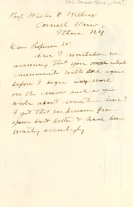 Letter from W. E. B. Du Bois to the United States Census Office